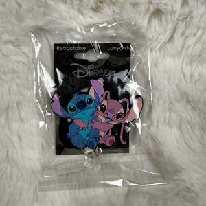 Disney Stitch and Angel Retractable Lanyard